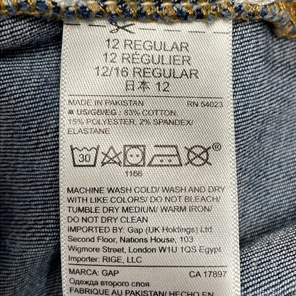 Gap 1969 Easy Leggings Denim Jeans Mid Rise Ankle Size 12 Regular / 31R - Picture 13 of 15